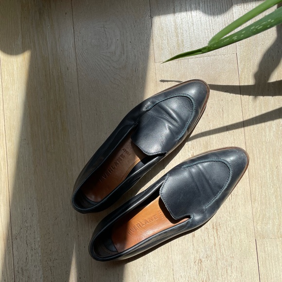 Everlane Shoes - Everlane blue leather loafers